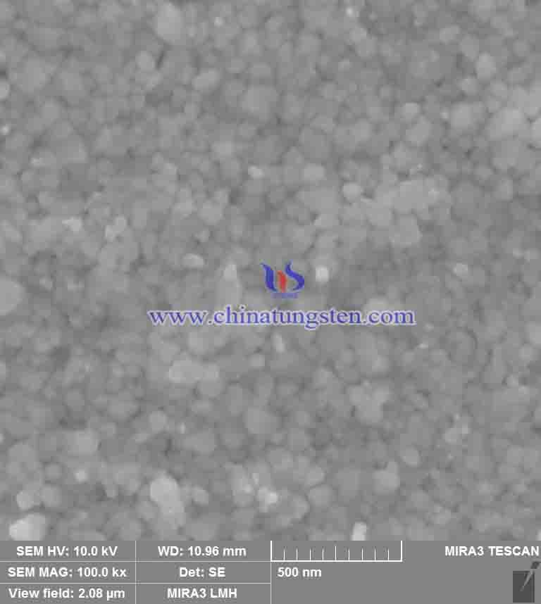 Orange Tungsten Oxide SEM